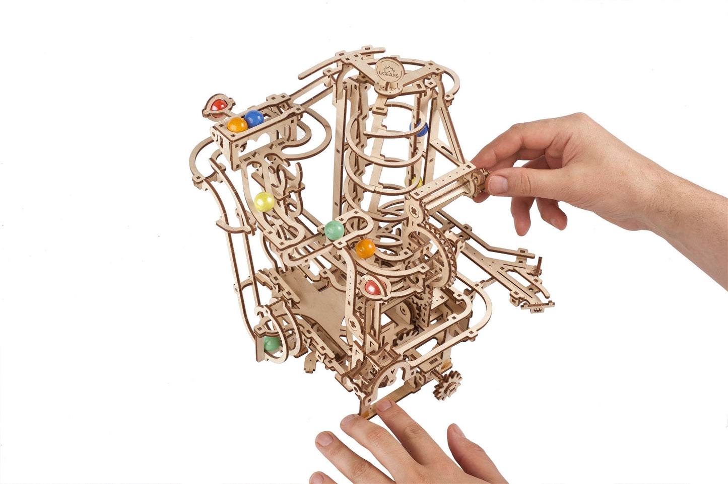 Ugears Marble Run Spiral Hoist ★Mechanical 3D Puzzle Kit Model Toys Gift Present Birthday Xmas Christmas Kids Adults