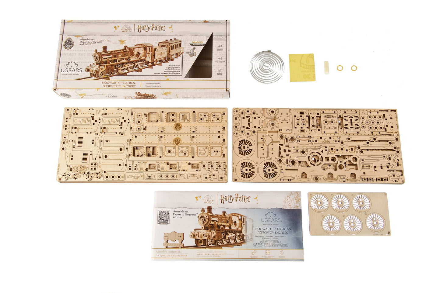 Ugears Harry Potter Series - Hogwarts™ Express Train ★Mechanical 3D Puzzle Kit Model Toys Gift Present Birthday Xmas Christmas Kids Adults