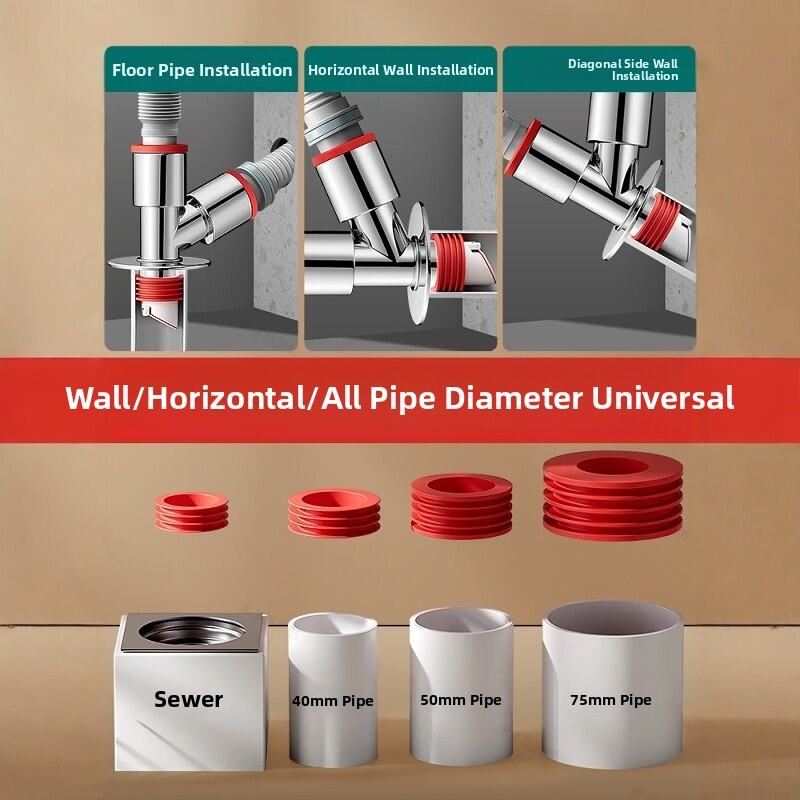 1/3/4-Way Washing Machine Sink Floor Drain Pipe Connector Adapter Valve Tee Elbow Splitter Anti Odor