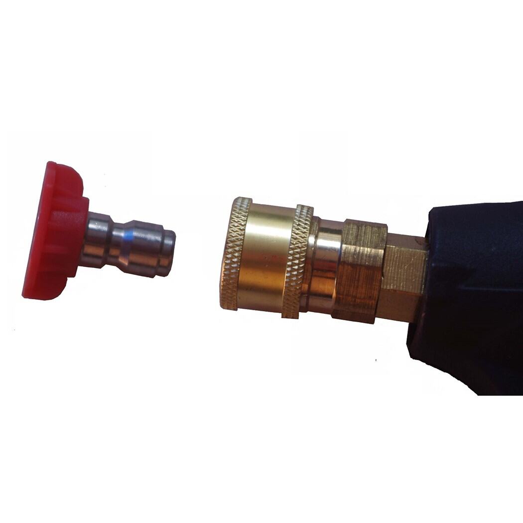 5pc High Pressure Washer Nozzle 1/4" Quick Connect Set for Jet Water Spray Gun Kit Car Wash Cleaning