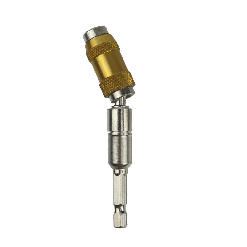 1/4" Hex Magnetic Rotating Pivot Drill Bit Extension Rod Screwdriver Tip Holder Quick Change Tool