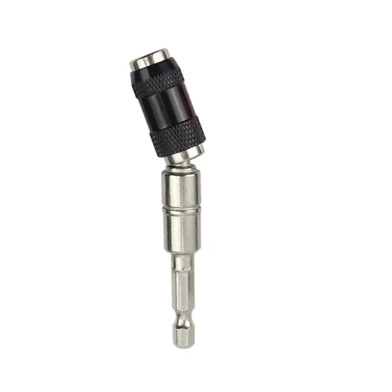 1/4" Hex Magnetic Rotating Pivot Drill Bit Extension Rod Screwdriver Tip Holder Quick Change Tool