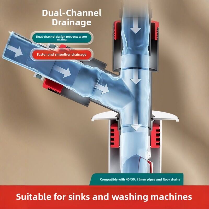 1/3/4-Way Washing Machine Sink Floor Drain Pipe Connector Adapter Valve Tee Elbow Splitter Anti Odor