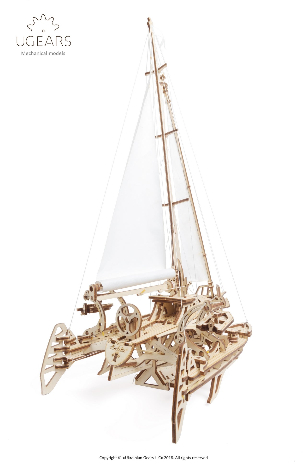 Ugears Trimaran Merihobus ★Mechanical 3D Puzzle Kit Model Toys Gift Present Birthday Xmas Christmas Kids Adults