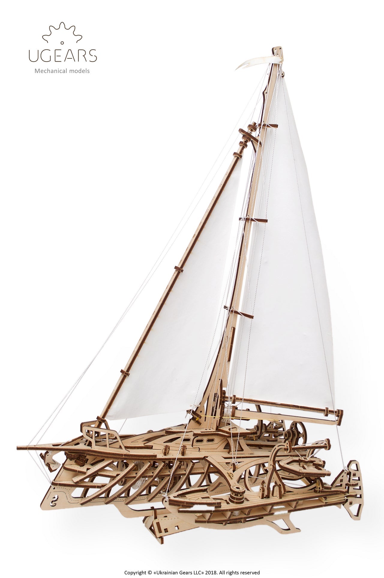 Ugears Trimaran Merihobus ★Mechanical 3D Puzzle Kit Model Toys Gift Present Birthday Xmas Christmas Kids Adults