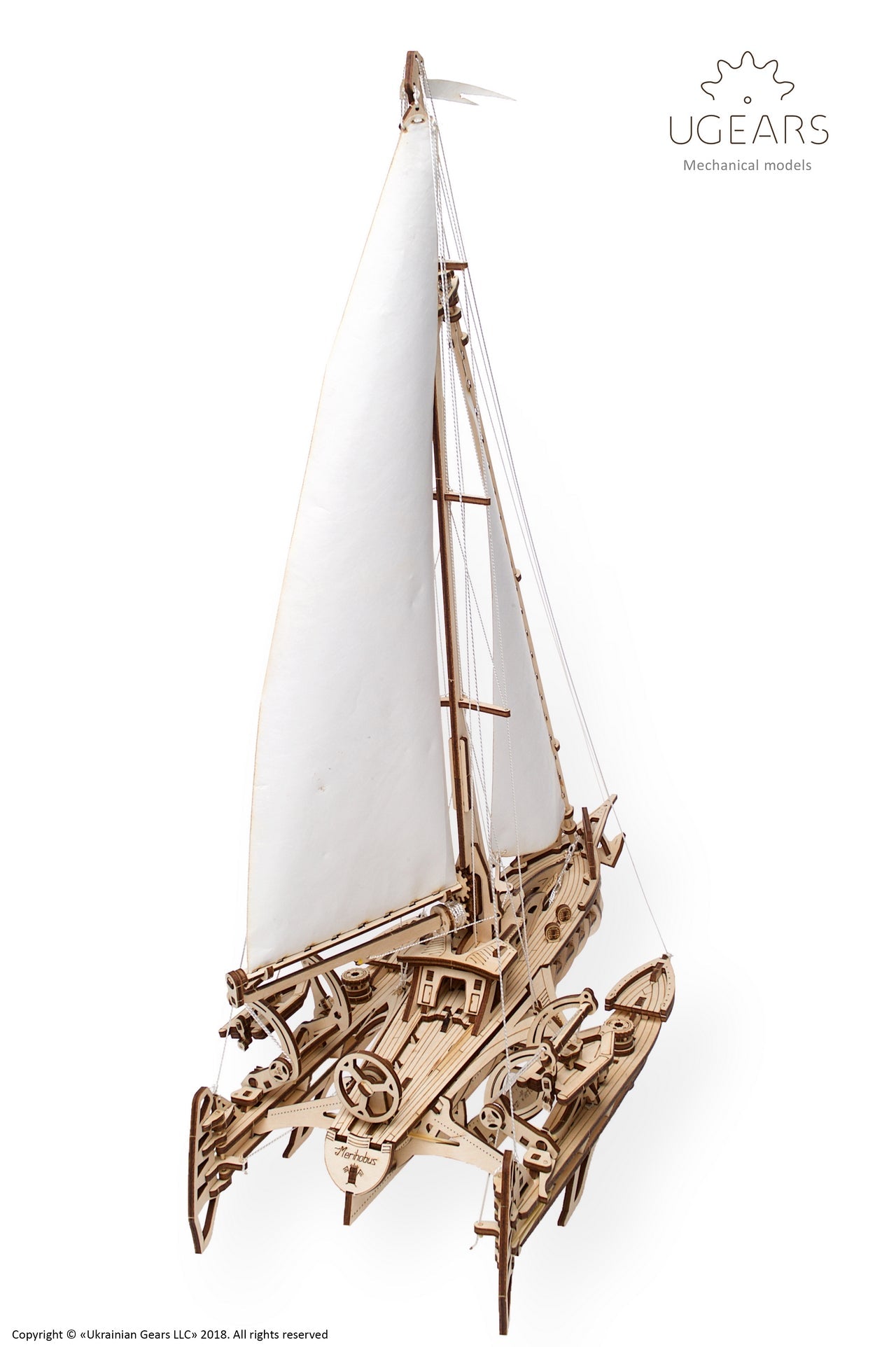 Ugears Trimaran Merihobus ★Mechanical 3D Puzzle Kit Model Toys Gift Present Birthday Xmas Christmas Kids Adults