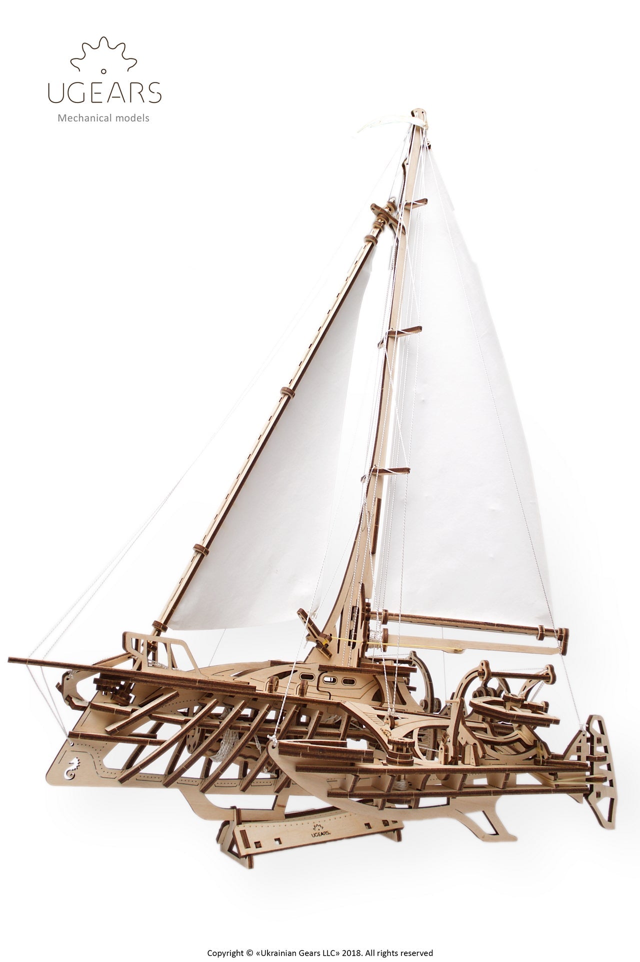 Ugears Trimaran Merihobus ★Mechanical 3D Puzzle Kit Model Toys Gift Present Birthday Xmas Christmas Kids Adults