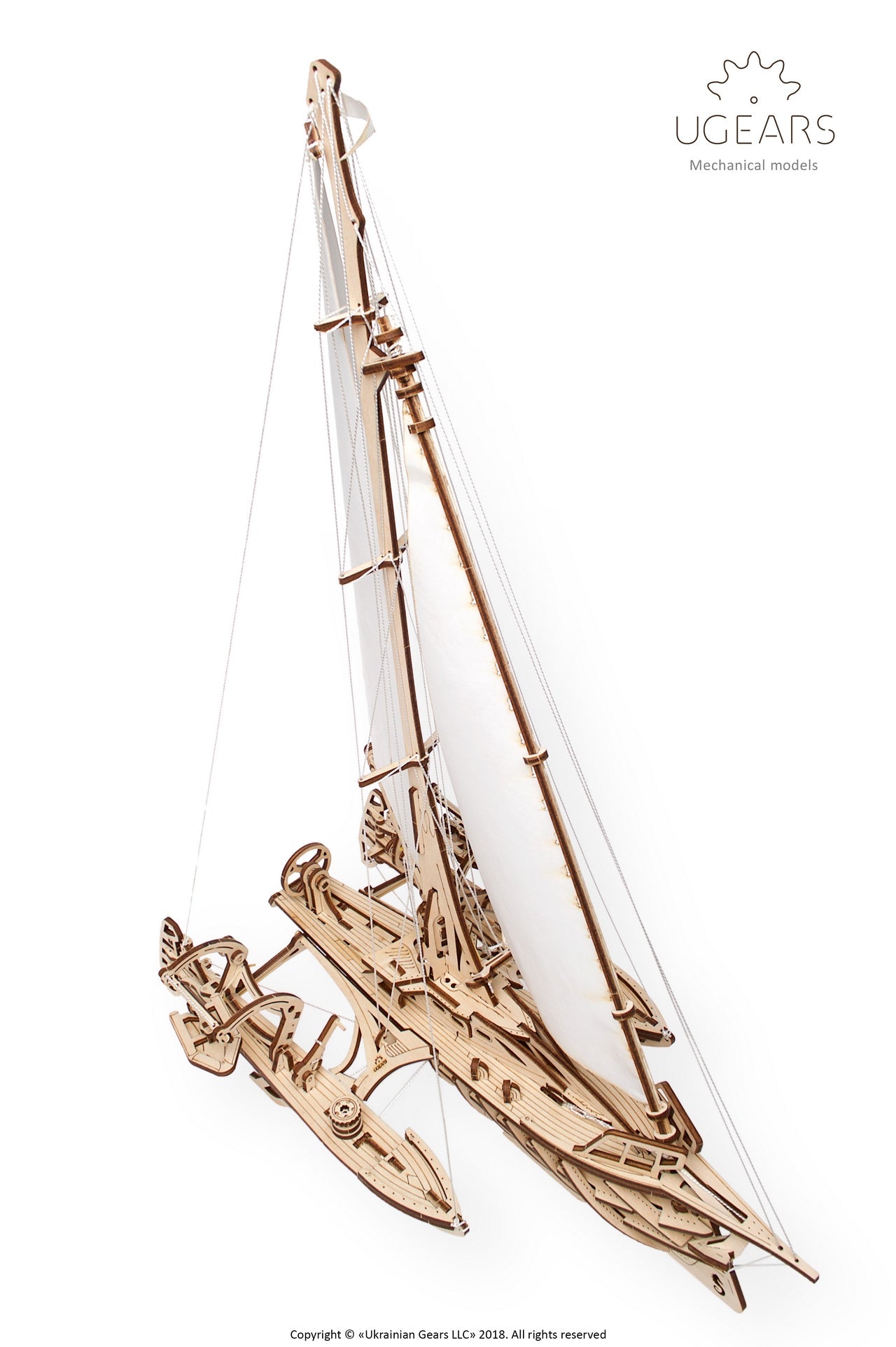 Ugears Trimaran Merihobus ★Mechanical 3D Puzzle Kit Model Toys Gift Present Birthday Xmas Christmas Kids Adults