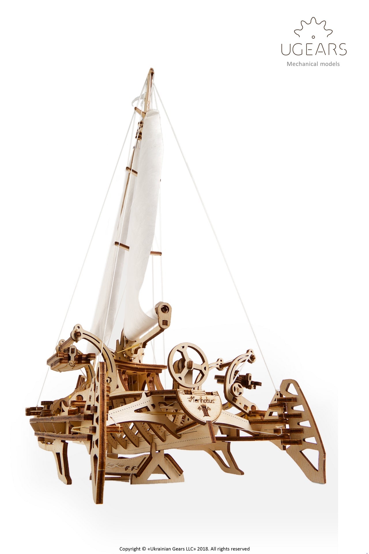 Ugears Trimaran Merihobus ★Mechanical 3D Puzzle Kit Model Toys Gift Present Birthday Xmas Christmas Kids Adults