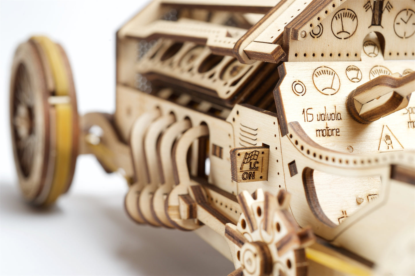 Ugears U-9 Grand Prix Car ★Mechanical 3D Puzzle Kit Model Toys Gift Present Birthday Xmas Christmas Kids Adults