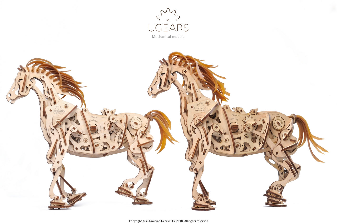 Ugears Horse Mechanoid ★Mechanical 3D Puzzle Kit Model Toys Gift Present Birthday Xmas Christmas Kids Adults
