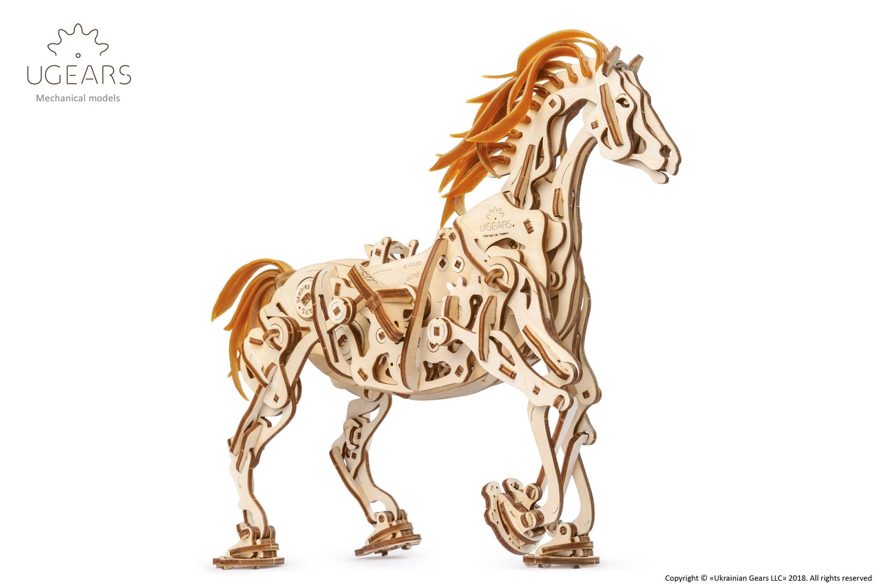 Ugears Horse Mechanoid ★Mechanical 3D Puzzle Kit Model Toys Gift Present Birthday Xmas Christmas Kids Adults