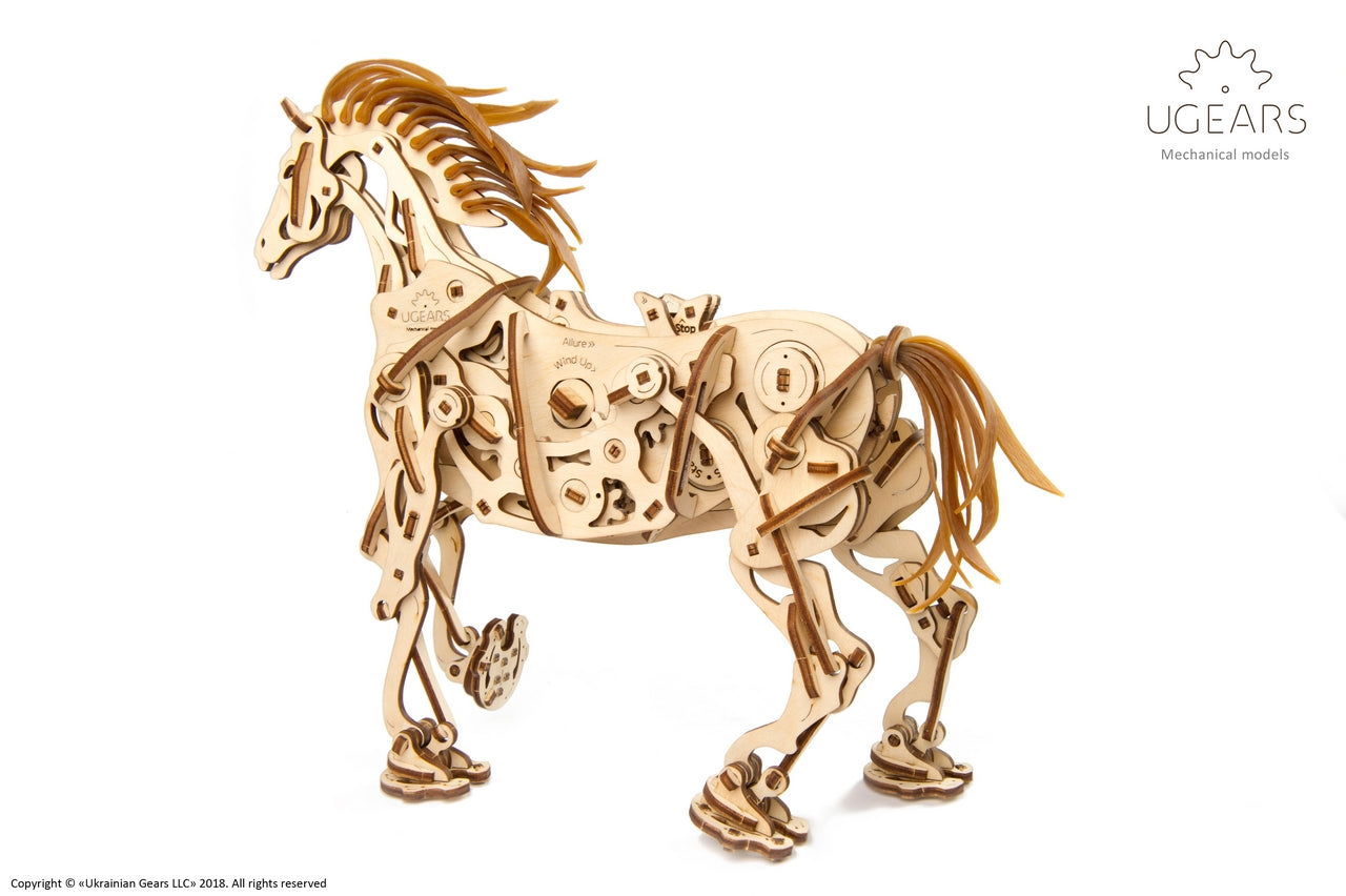 Ugears Horse Mechanoid ★Mechanical 3D Puzzle Kit Model Toys Gift Present Birthday Xmas Christmas Kids Adults