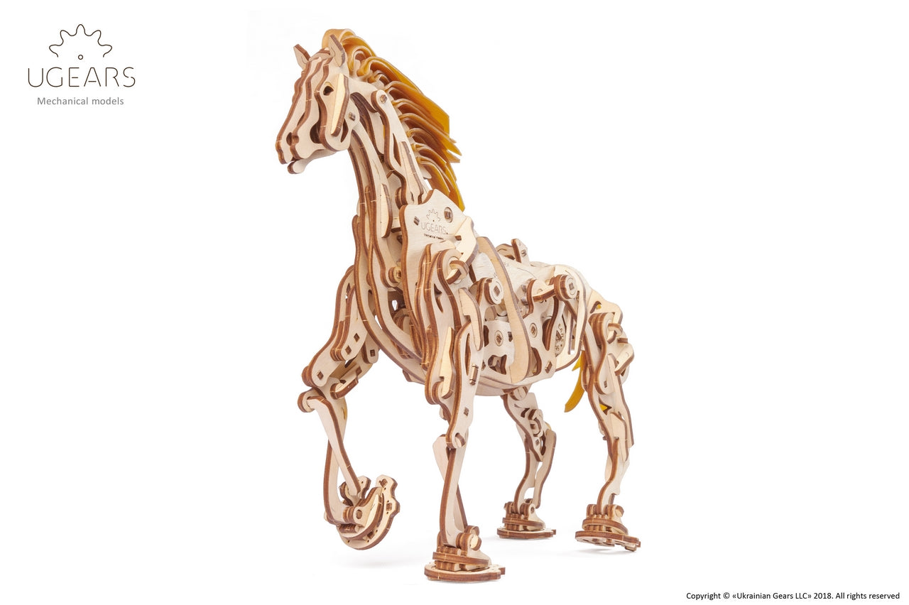 Ugears Horse Mechanoid ★Mechanical 3D Puzzle Kit Model Toys Gift Present Birthday Xmas Christmas Kids Adults