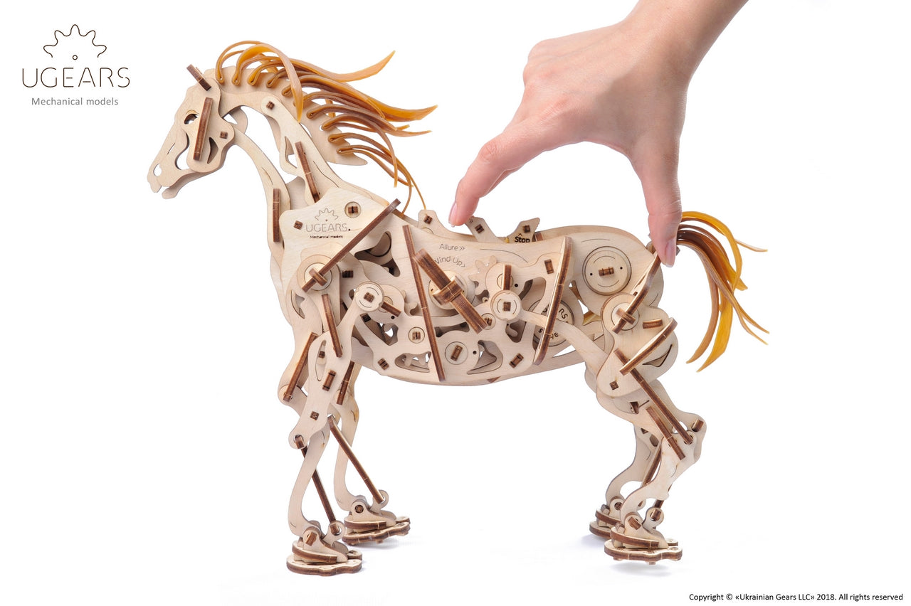 Ugears Horse Mechanoid ★Mechanical 3D Puzzle Kit Model Toys Gift Present Birthday Xmas Christmas Kids Adults