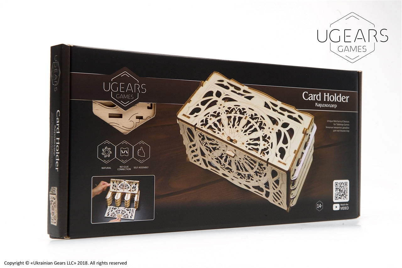 Ugears Card Holder ★Mechanical 3D Puzzle Kit Model Toys Gift Present Birthday Xmas Christmas Kids Adults