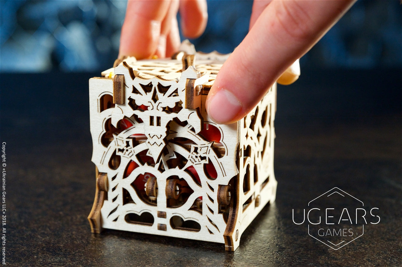 Ugears Dice Keeper ★Mechanical 3D Puzzle Kit Model Toys Gift Present Birthday Xmas Christmas Kids Adults