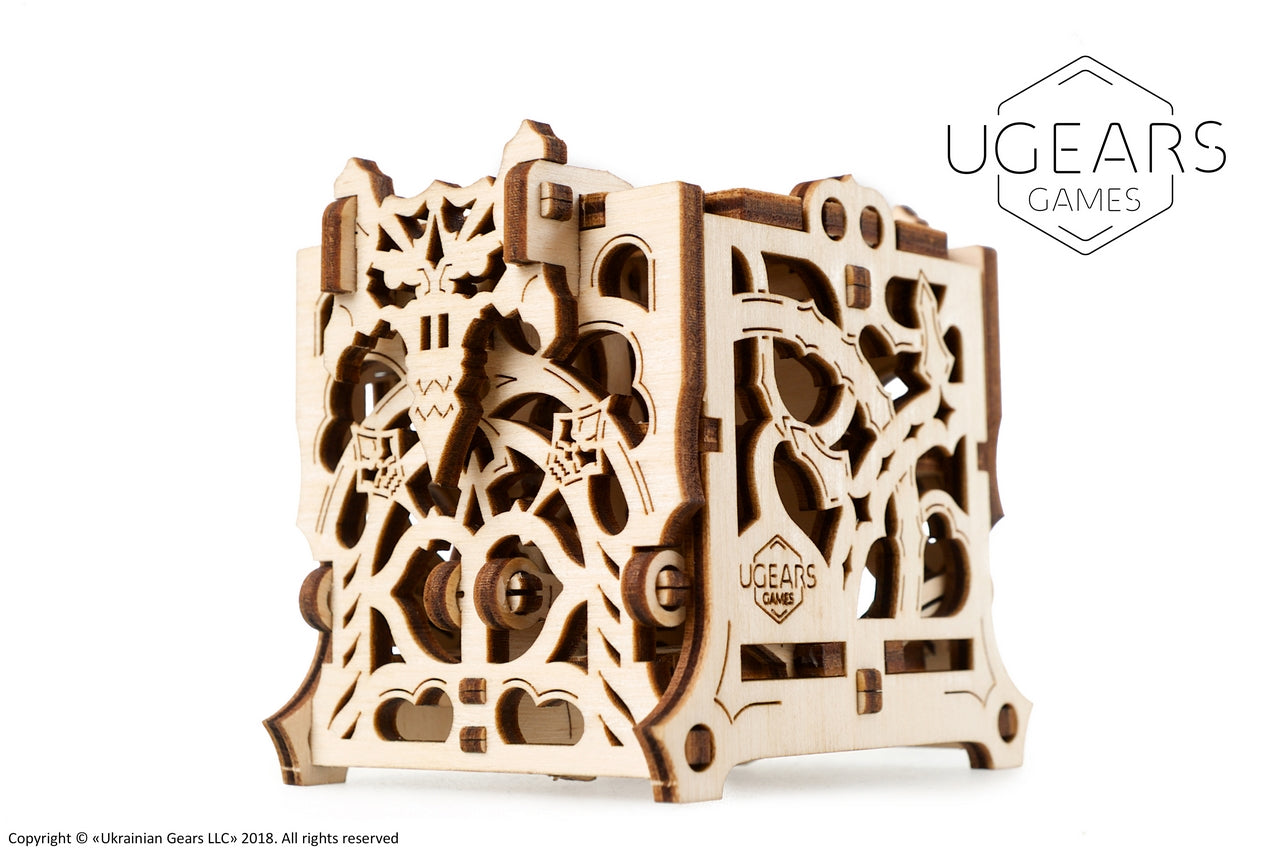 Ugears Dice Keeper ★Mechanical 3D Puzzle Kit Model Toys Gift Present Birthday Xmas Christmas Kids Adults