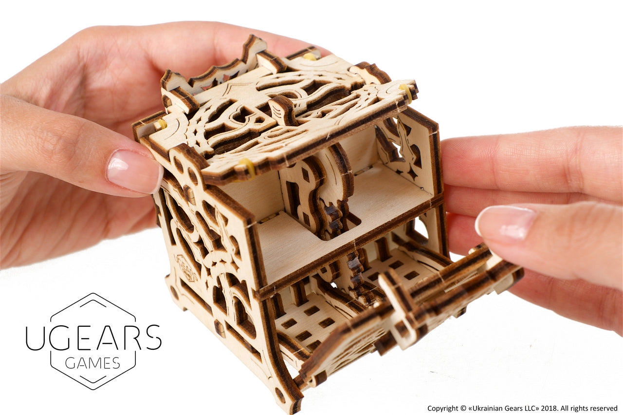 Ugears Dice Keeper ★Mechanical 3D Puzzle Kit Model Toys Gift Present Birthday Xmas Christmas Kids Adults