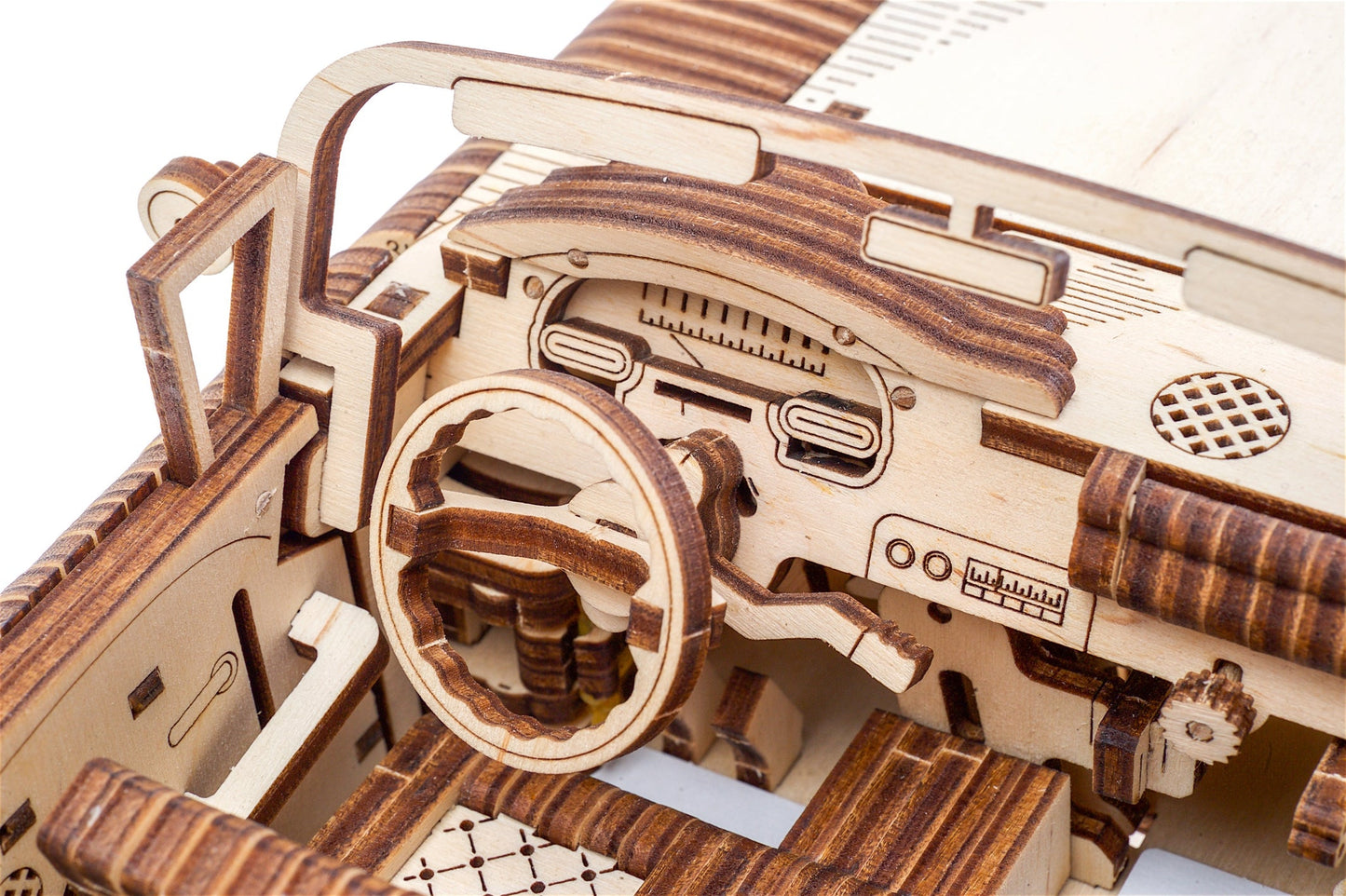 Ugears Dream Cabriolet Vm-05 ★Mechanical 3D Puzzle Kit Model Toys Gift Present Birthday Xmas Christmas Kids Adults