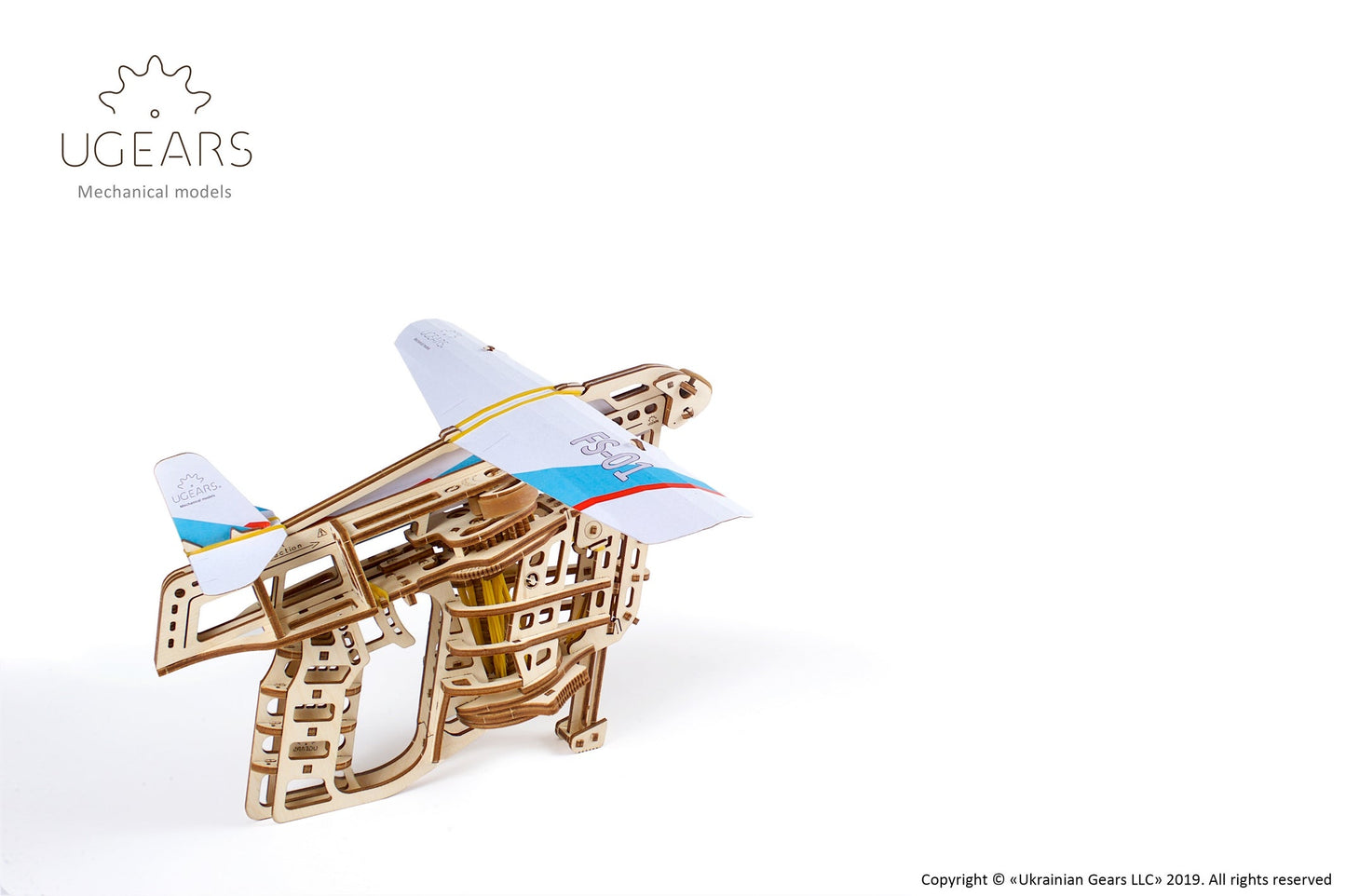 Ugears Flight Starter ★Mechanical 3D Puzzle Kit Model Toys Gift Present Birthday Xmas Christmas Kids Adults