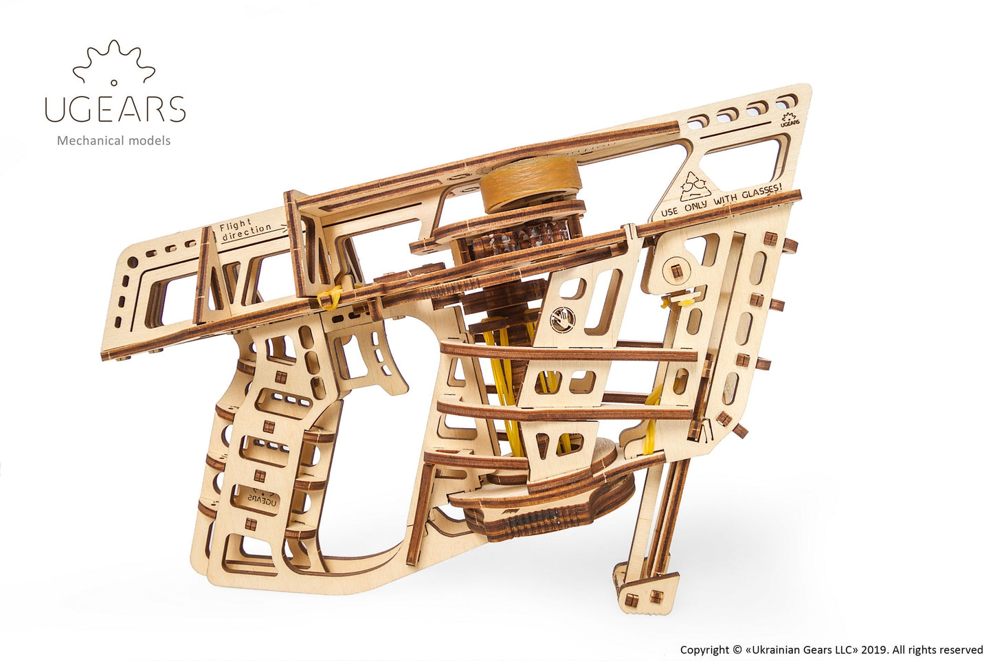 Ugears Flight Starter ★Mechanical 3D Puzzle Kit Model Toys Gift Present Birthday Xmas Christmas Kids Adults