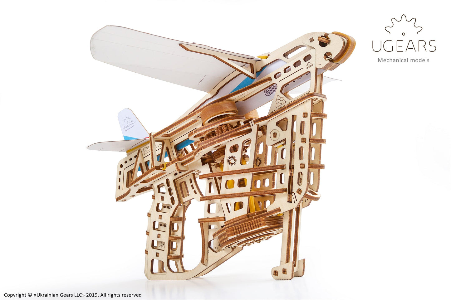 Ugears Flight Starter ★Mechanical 3D Puzzle Kit Model Toys Gift Present Birthday Xmas Christmas Kids Adults