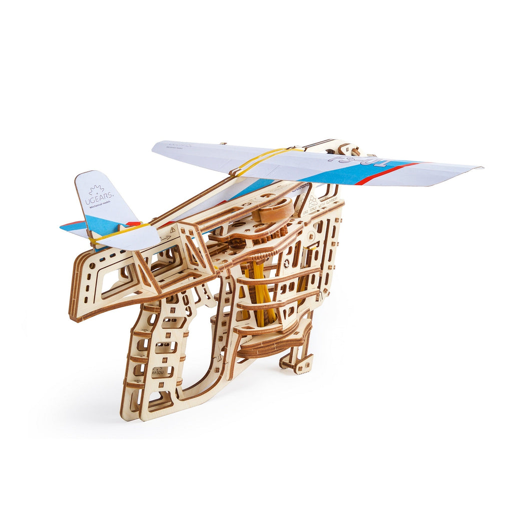 Ugears Flight Starter ★Mechanical 3D Puzzle Kit Model Toys Gift Present Birthday Xmas Christmas Kids Adults