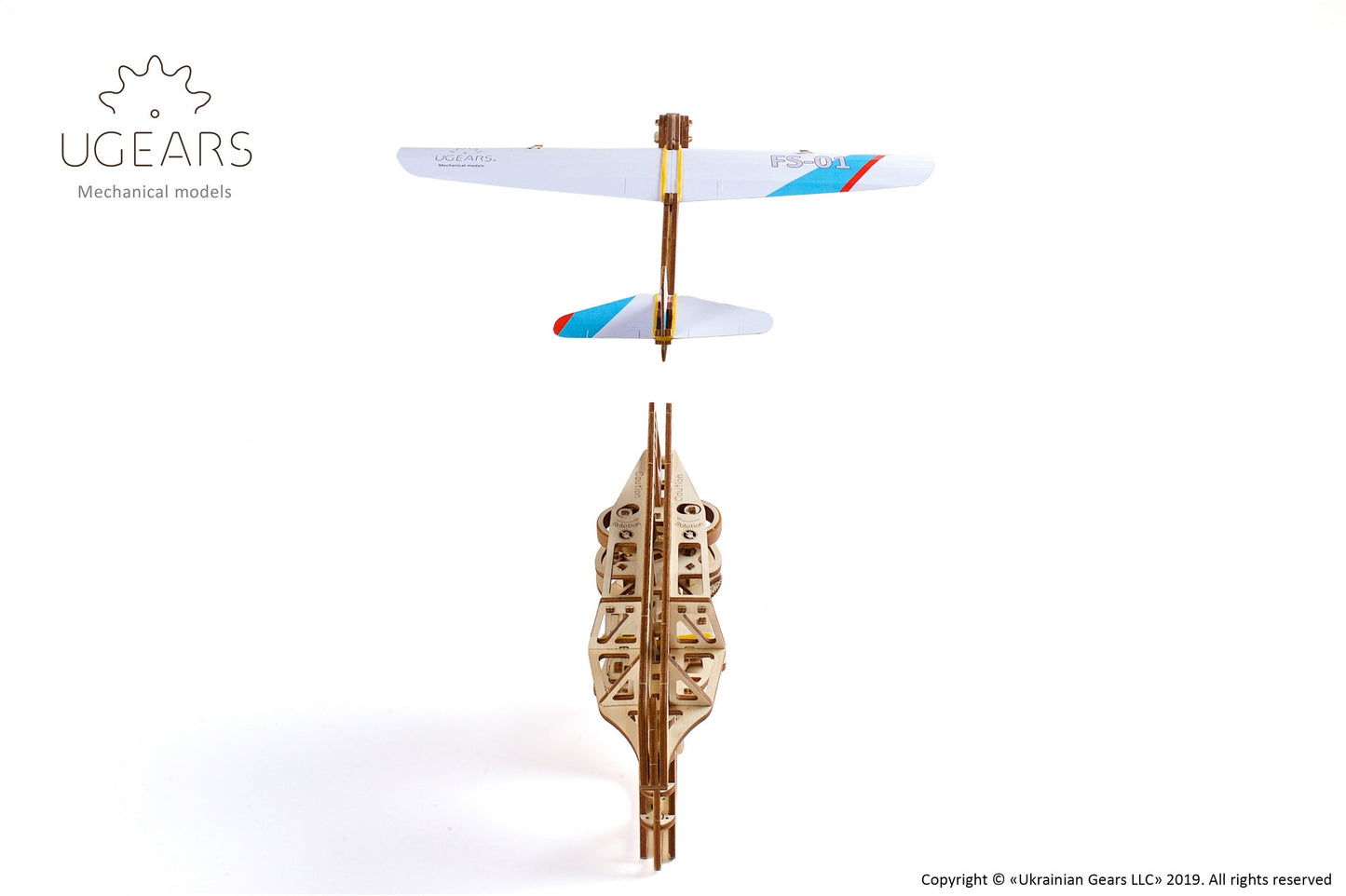 Ugears Flight Starter ★Mechanical 3D Puzzle Kit Model Toys Gift Present Birthday Xmas Christmas Kids Adults