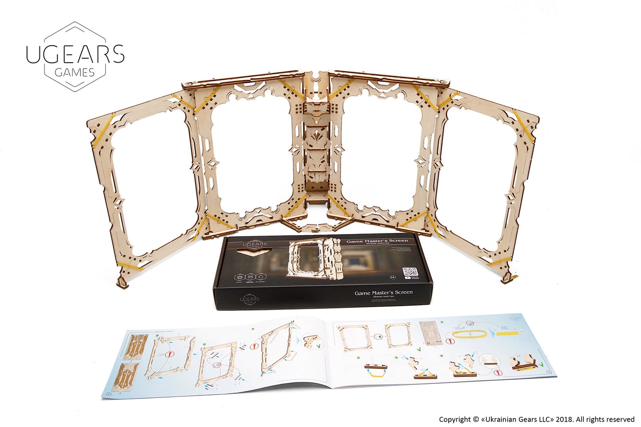 Ugears Games Master'S Screen ★Mechanical 3D Puzzle Kit Model Toys Gift Present Birthday Xmas Christmas Kids Adults
