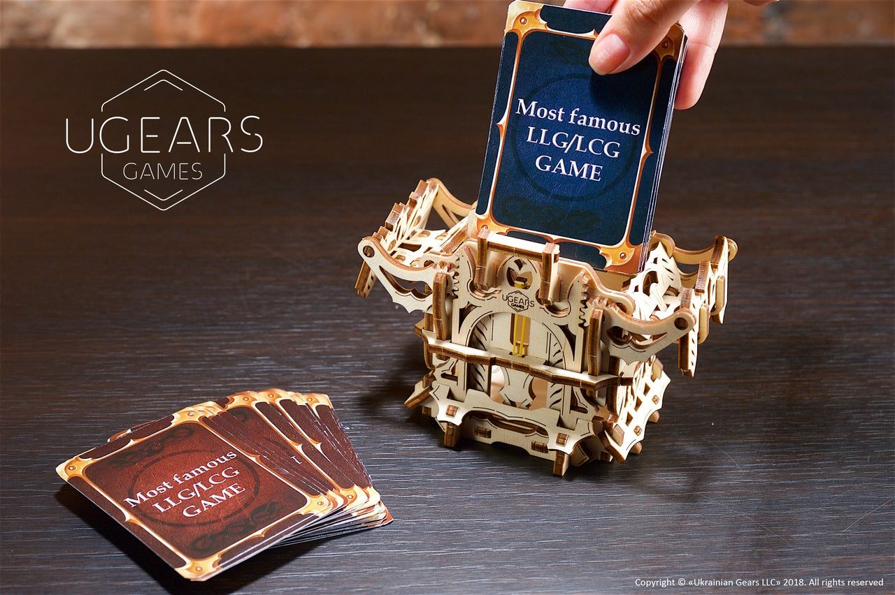 Ugears Deck Box ★Mechanical 3D Puzzle Kit Model Toys Gift Present Birthday Xmas Christmas Kids Adults