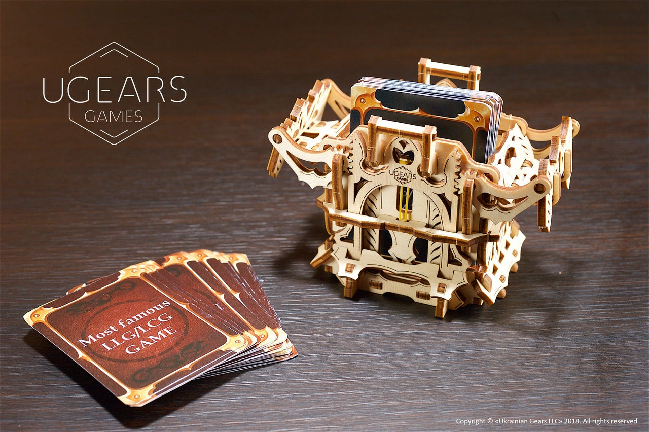 Ugears Deck Box ★Mechanical 3D Puzzle Kit Model Toys Gift Present Birthday Xmas Christmas Kids Adults