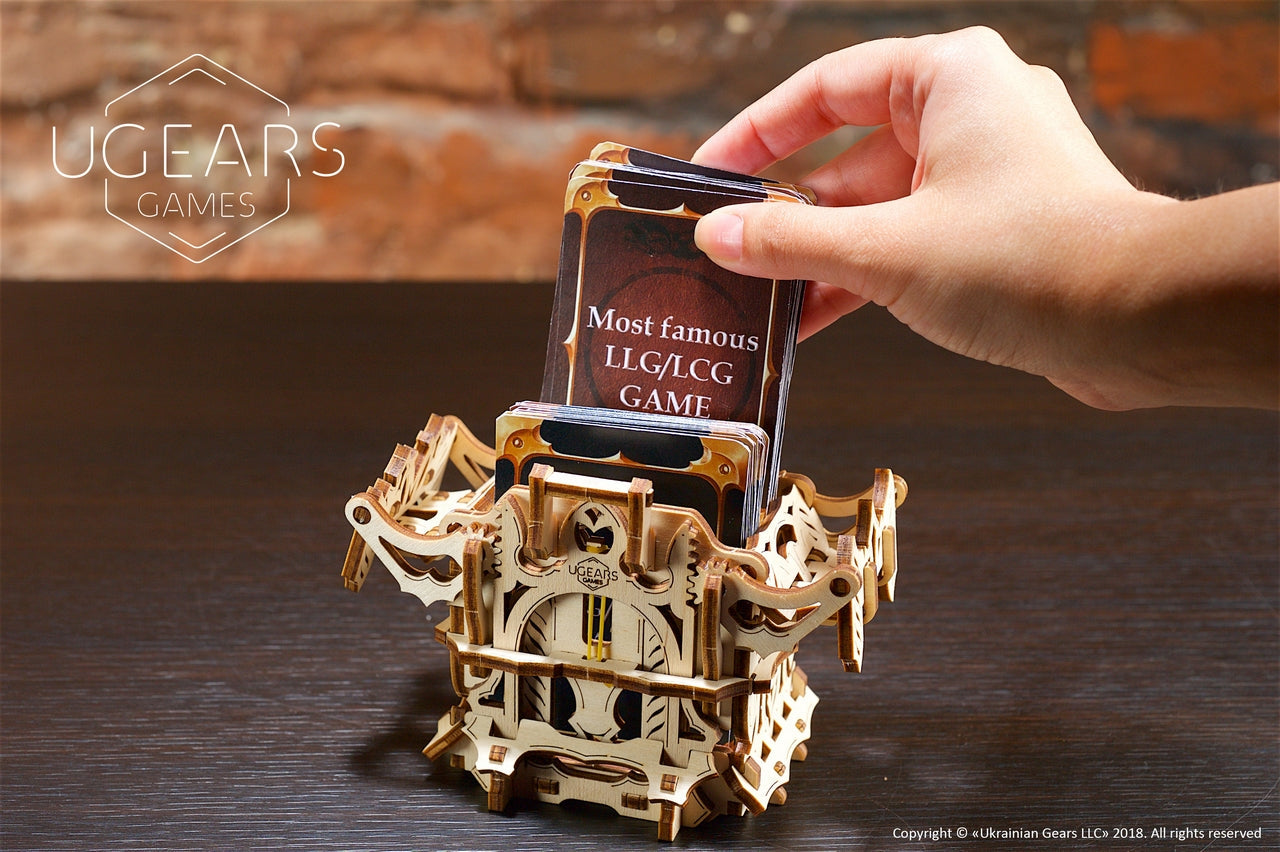 Ugears Deck Box ★Mechanical 3D Puzzle Kit Model Toys Gift Present Birthday Xmas Christmas Kids Adults