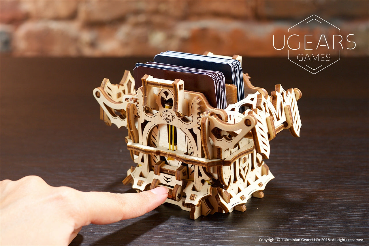 Ugears Deck Box ★Mechanical 3D Puzzle Kit Model Toys Gift Present Birthday Xmas Christmas Kids Adults