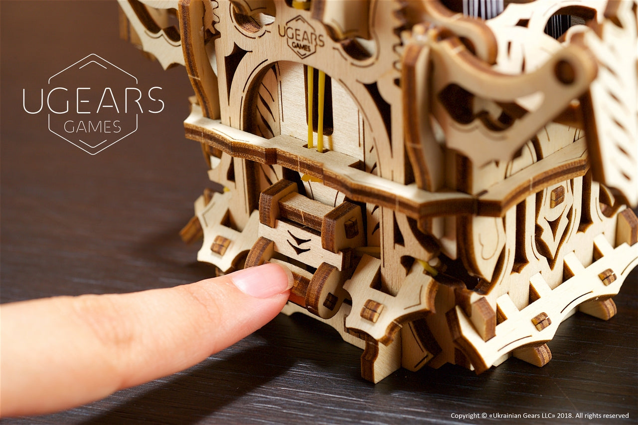 Ugears Deck Box ★Mechanical 3D Puzzle Kit Model Toys Gift Present Birthday Xmas Christmas Kids Adults