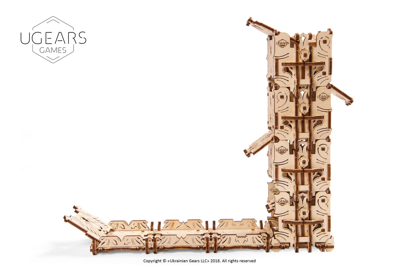 Ugears Modular Dice Tower ★Mechanical 3D Puzzle Kit Model Toys Gift Present Birthday Xmas Christmas Kids Adults