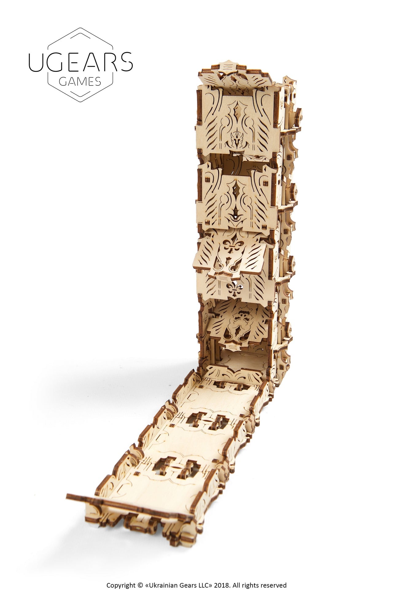 Ugears Modular Dice Tower ★Mechanical 3D Puzzle Kit Model Toys Gift Present Birthday Xmas Christmas Kids Adults