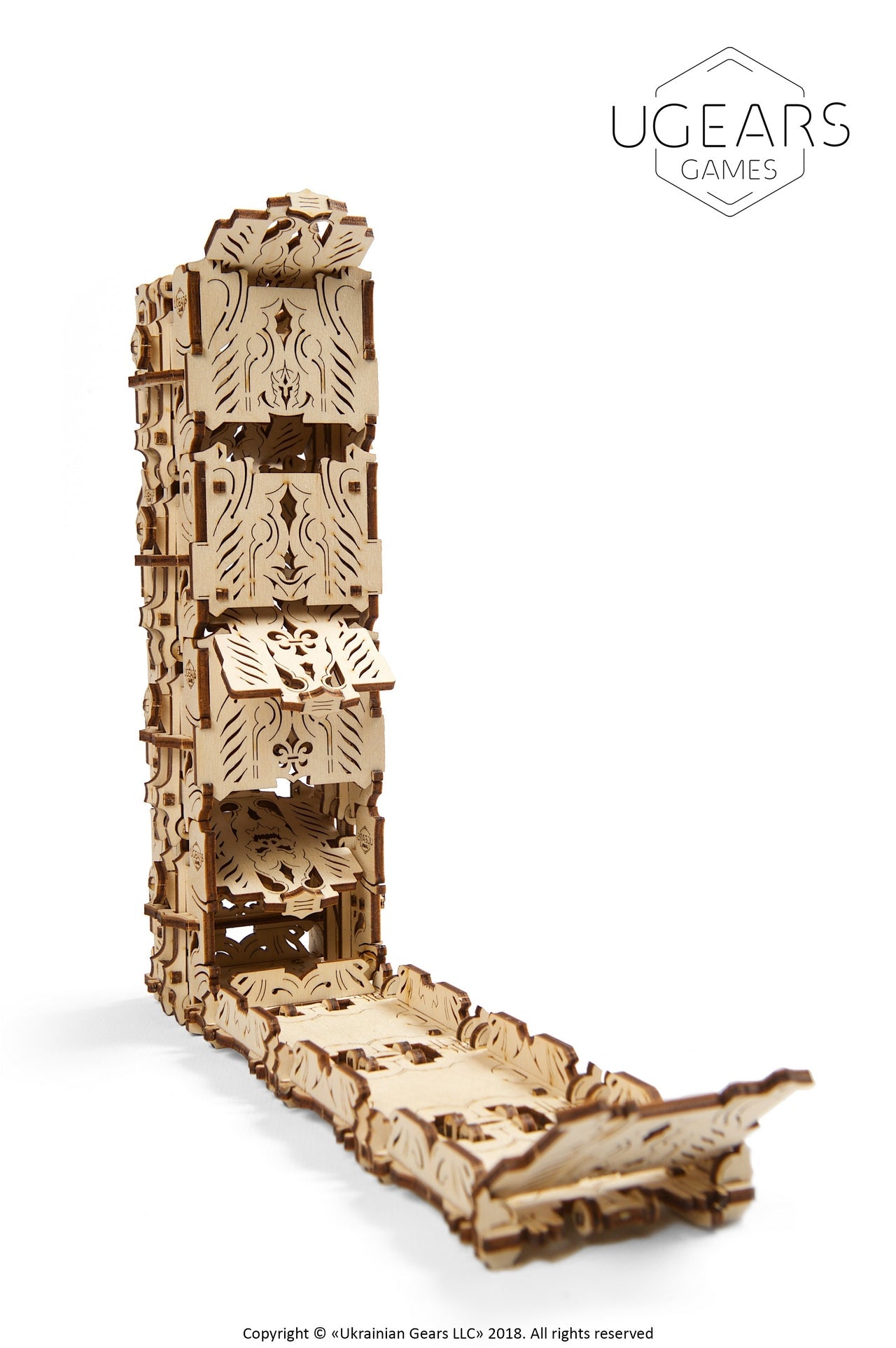 Ugears Modular Dice Tower ★Mechanical 3D Puzzle Kit Model Toys Gift Present Birthday Xmas Christmas Kids Adults