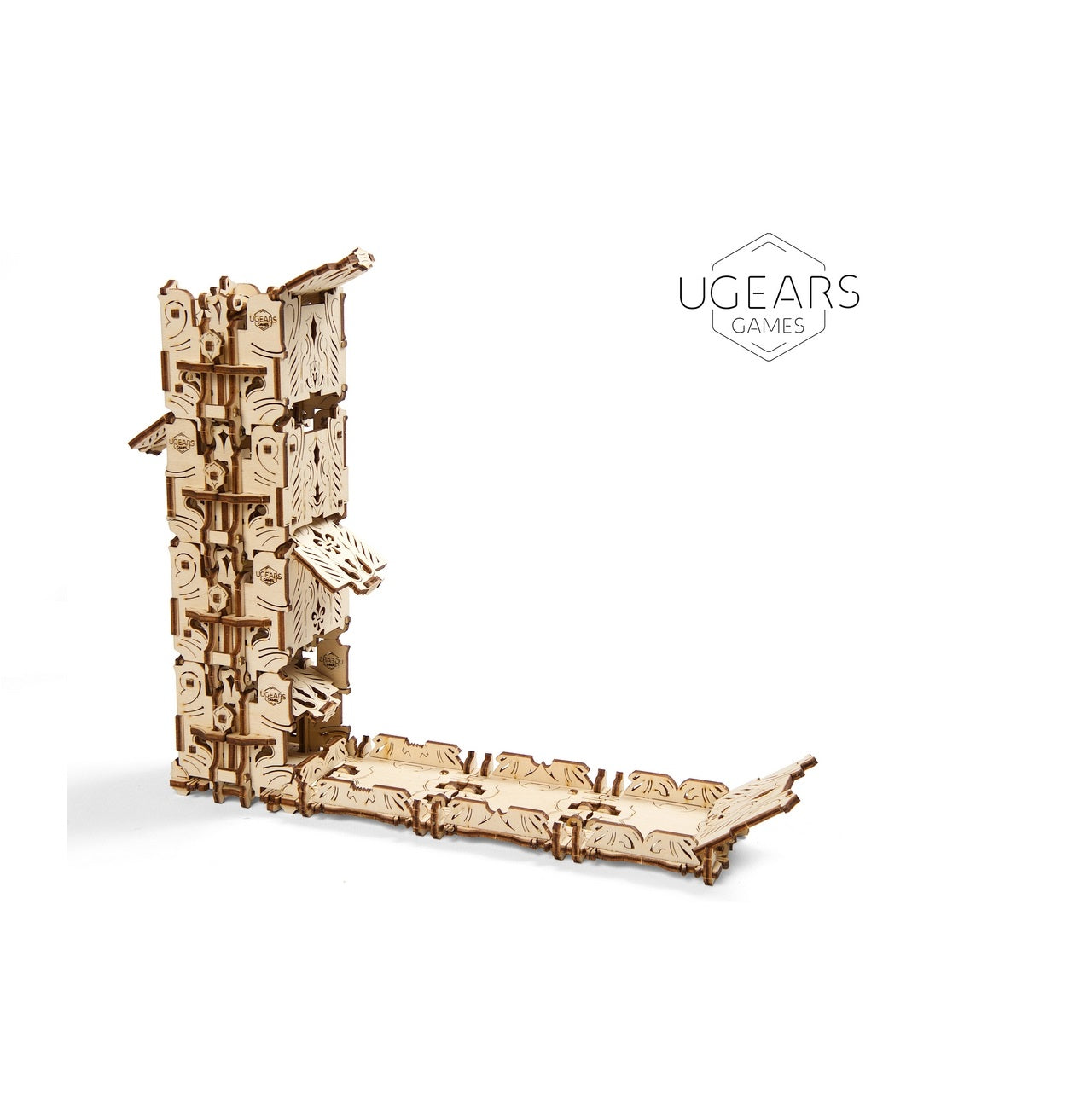 Ugears Modular Dice Tower ★Mechanical 3D Puzzle Kit Model Toys Gift Present Birthday Xmas Christmas Kids Adults