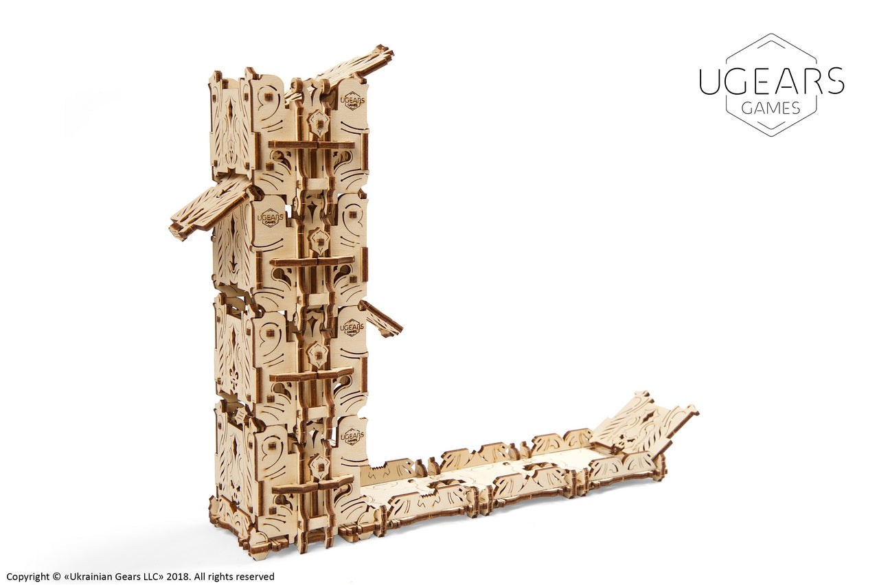 Ugears Modular Dice Tower ★Mechanical 3D Puzzle Kit Model Toys Gift Present Birthday Xmas Christmas Kids Adults