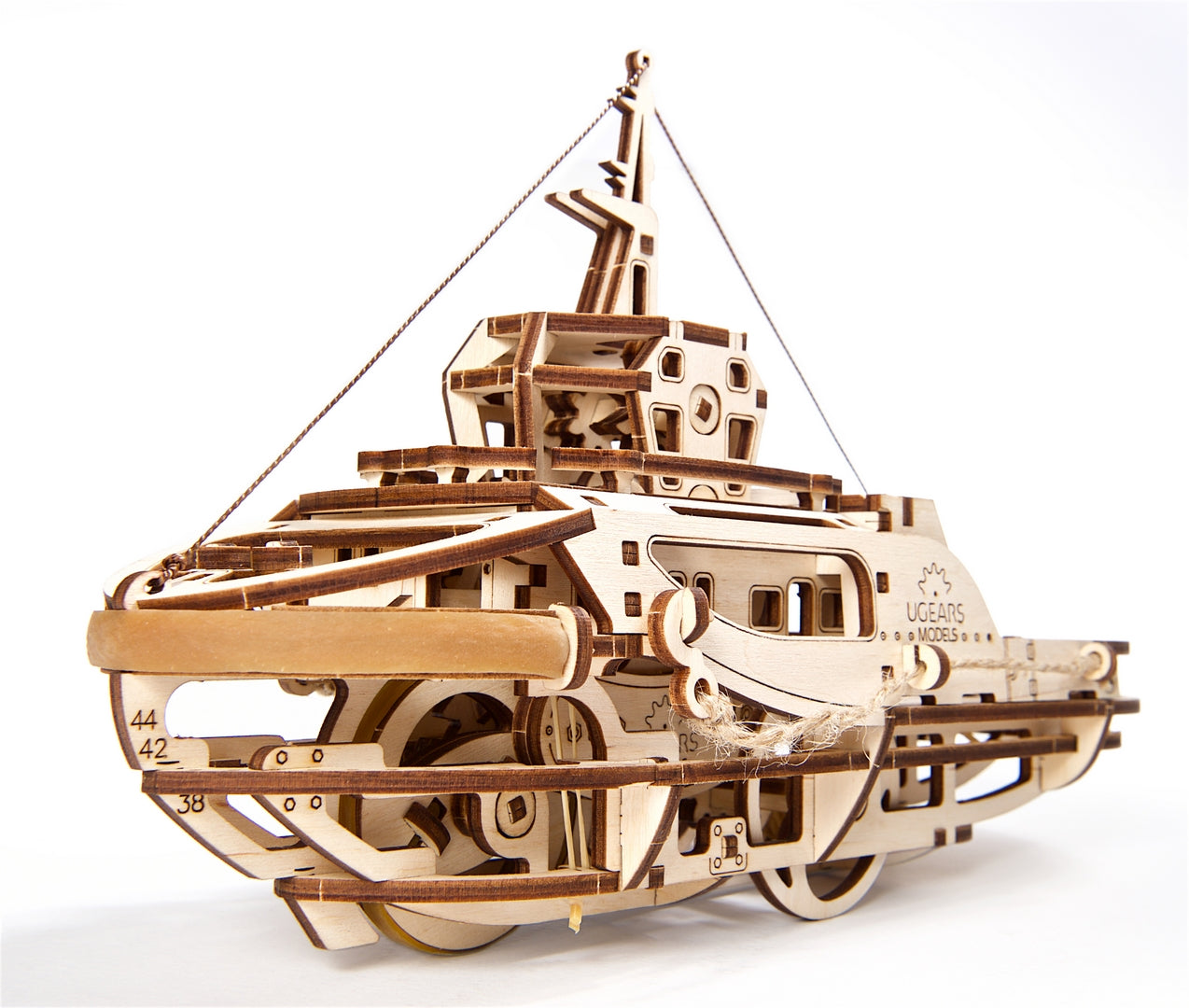 Ugears Tugboat ★Mechanical 3D Puzzle Kit Model Toys Gift Present Birthday Xmas Christmas Kids Adults