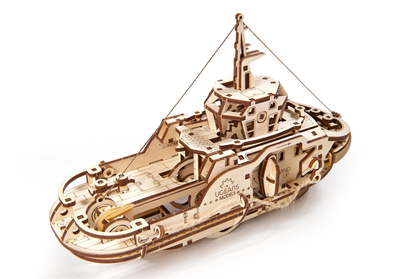Ugears Tugboat ★Mechanical 3D Puzzle Kit Model Toys Gift Present Birthday Xmas Christmas Kids Adults