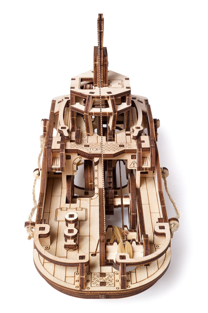 Ugears Tugboat ★Mechanical 3D Puzzle Kit Model Toys Gift Present Birthday Xmas Christmas Kids Adults