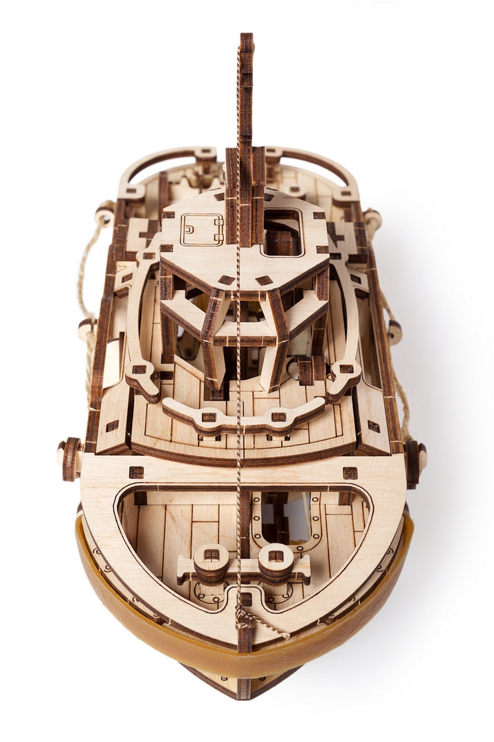 Ugears Tugboat ★Mechanical 3D Puzzle Kit Model Toys Gift Present Birthday Xmas Christmas Kids Adults