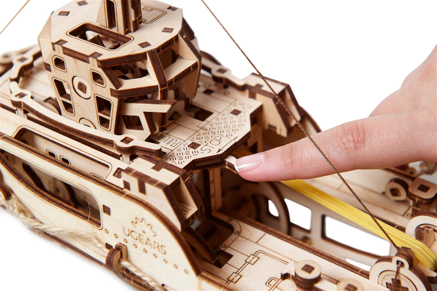 Ugears Tugboat ★Mechanical 3D Puzzle Kit Model Toys Gift Present Birthday Xmas Christmas Kids Adults