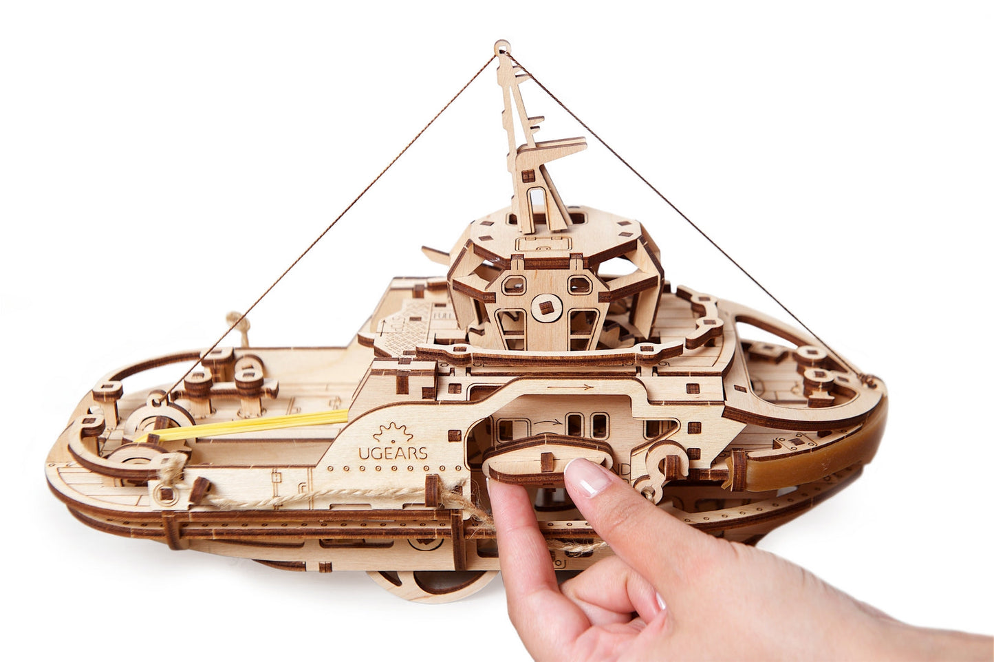 Ugears Tugboat ★Mechanical 3D Puzzle Kit Model Toys Gift Present Birthday Xmas Christmas Kids Adults