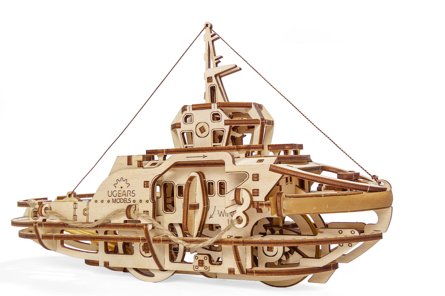 Ugears Tugboat ★Mechanical 3D Puzzle Kit Model Toys Gift Present Birthday Xmas Christmas Kids Adults