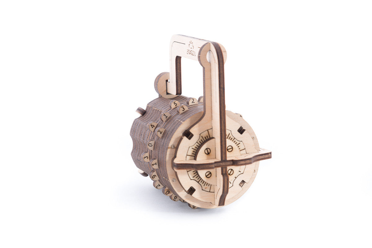 Ugears Combination Lock ★Mechanical 3D Puzzle Kit Model Toys Gift Present Birthday Xmas Christmas Kids Adults