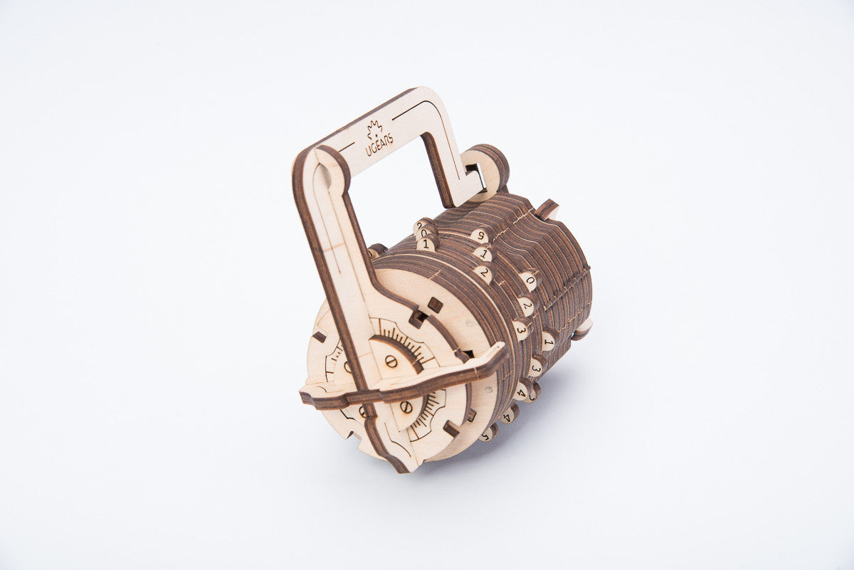 Ugears Combination Lock ★Mechanical 3D Puzzle Kit Model Toys Gift Present Birthday Xmas Christmas Kids Adults