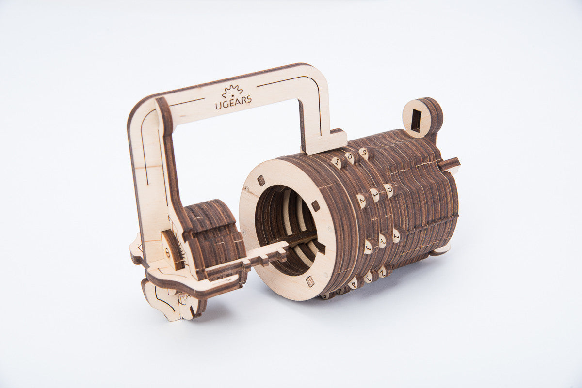 Ugears Combination Lock ★Mechanical 3D Puzzle Kit Model Toys Gift Present Birthday Xmas Christmas Kids Adults